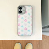 [MADE] [Glossy Glass Silver Bumper Case] Sea Breeze Pattern - Color