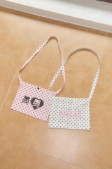 SKR 2-WAY POLKA DOT MINI BAG (WHITE)