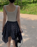 Timo checkered mini skirt (with underpants)