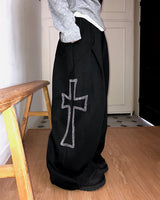 Soen Cross Beaded Fur Wide Training Long Pants