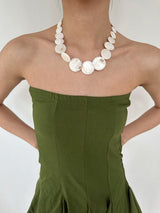 Coin nacre necklace