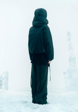 Detachable Muffler Down Jacket / Black