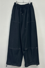 MINK🐻🧸RIVET STRING LONG WIDE PANTS 💙🖤2COLOR