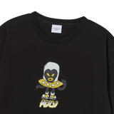 25SS HEART ALIEN SHORT SLEEVE T-SHIRT BLACK