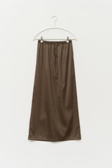 (W) Oslo Silk Long Skirt