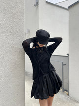 Allure Net See-through Summer Long Sleeve Knit (3 colors)