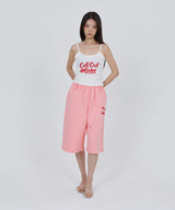 CONY CALL OUT BABY RIB TANK TOP / WHITE