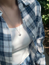 heart shell silver925 necklace SV