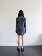 クラシックパッデドミニスカート (GREY)