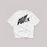 [A-T0234] NYドローイング半袖Tシャツ (2色)