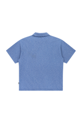 OPEN COLLAR POLO KNIT SHIRT
