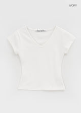 [B-BASIC] スタンダード半袖VネックTシャツ (2 SIZE)