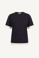 Iron rule layered vintage T-shirt