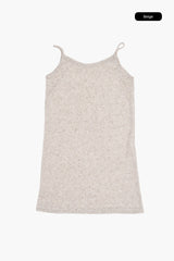 Linen sheer knit onepiece