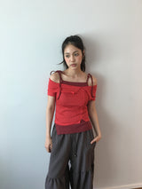 セーラードットオフTシャツ(3color)