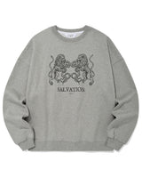 Salvation Lion スウェットシャツ/メランジグレー