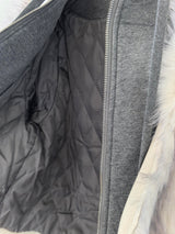White Foxy Unique Cropped Fur Jacket