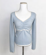 tiny lace tee (3colors)