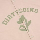DirtyCoins Floral Silhouette Shirt Tan
