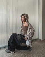Trees Real Pattern Hood Zip Up