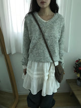 Woody Marl Knit Crossbody Bag (3 Colors)