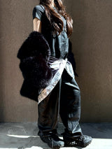 Leather overalls