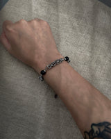 ブラックオニキスOリングコネクションブレスレット