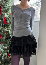 FLOWER CANCAN SKIRT SHORTS