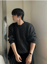 cable cosyharu semi-over knit