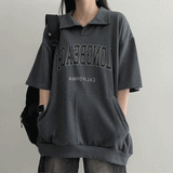 ファレルロングカラー半袖Tシャツ
