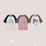 ホーム ラグラン ボクシーフィット ショートスリーブ Tシャツ (3 colors) H&L