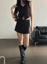 Stripe strap pants