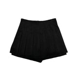 Wool pleated pants skirt