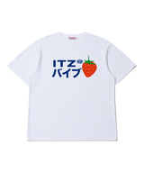 ストロベリーロゴTシャツ - WHITE