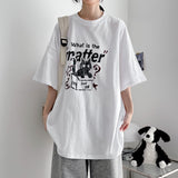 ジャスト キャット ボクシー フィット 半袖 Tシャツ(3 colors) H&L