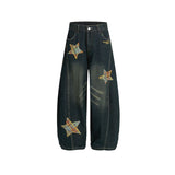 Star Patch Wide Denim Pants 233256603