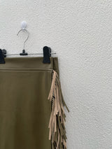 Tassel Leather Wrap Set(outer&skirt)