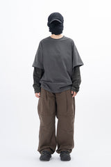 Eco Knee Incision カーブワイドパンツ