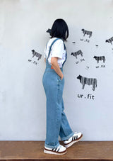 EMBROIDERY OVERALL DENIM PANTS code 25011