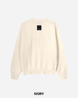 Number Patch Round Knit