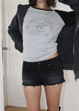 DEEP BLACK DENIM SHORTS (S-L)