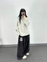 reverse elbow fleece zip-up