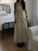 Pintuck Long Dress (2 colors)