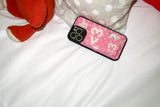 [MADE] Number 3 emoji case + card slot (Pink drink)