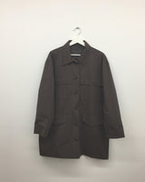 Single collar utility half coat (2color)