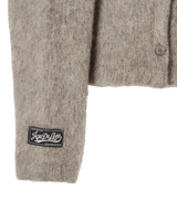 25FW WOMAN Vネッククロップソリッドカーディガン ココア