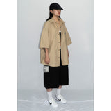 半袖ワークシャツ (BEIGE)