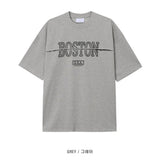LMN K Boston Cut Oversized Fit Short-Sleeved T-Shirt (5 colors)