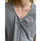[BASIC ITEM] Soft u neck half t-shirts(5color)
