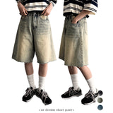 Eddy Hem Cutting Bermuda Denim Shorts